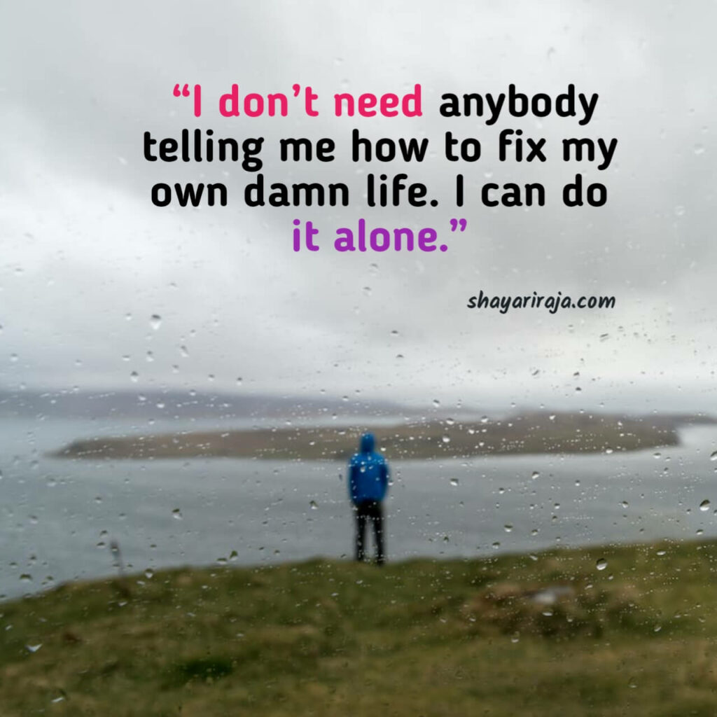 Image of Alone Quotes