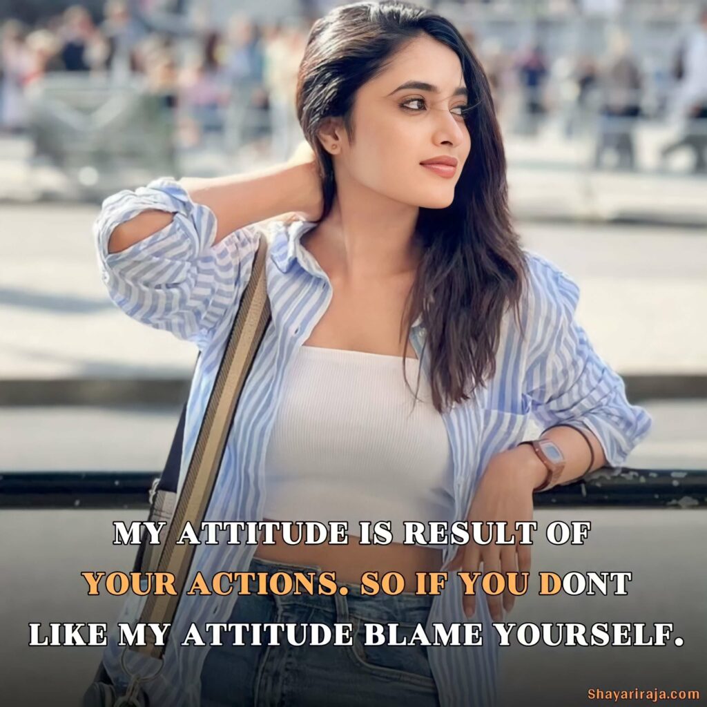 Cute girl attitude quotes in english