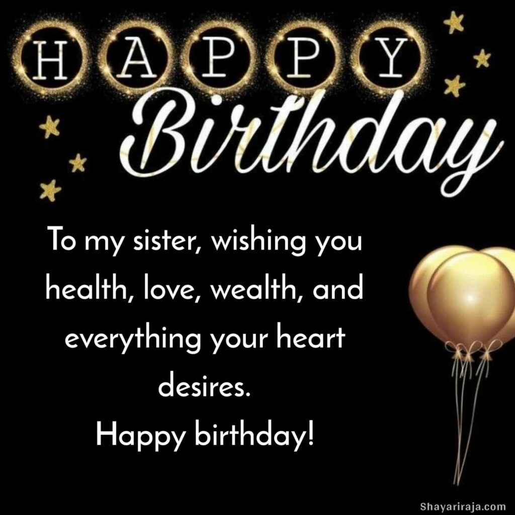 funny birthday wishes for elder sister
